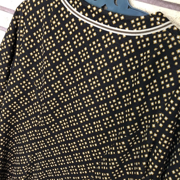 Vintage Patterned Midi Thick Knit House Dress - Bust 40 - Size 10 - 12 - Picture 8 of 10